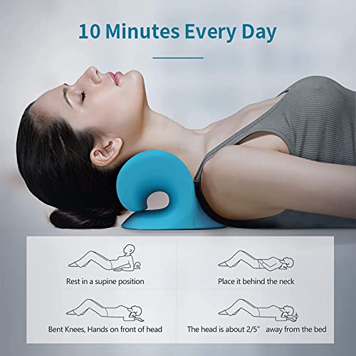 RESTCLOUD Neck and Shoulder Relaxer Cervical Traction Device for TMJ Purely Relaxation