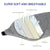 Mavogel Cotton Sleep Eye Mask - Updated Design Light Blocking Sleep Mask, Soft and Comfortable Night Eye Mask for Men Women, Eye Blinder for Travel/Sleeping, Includes Travel Pouch, Grey