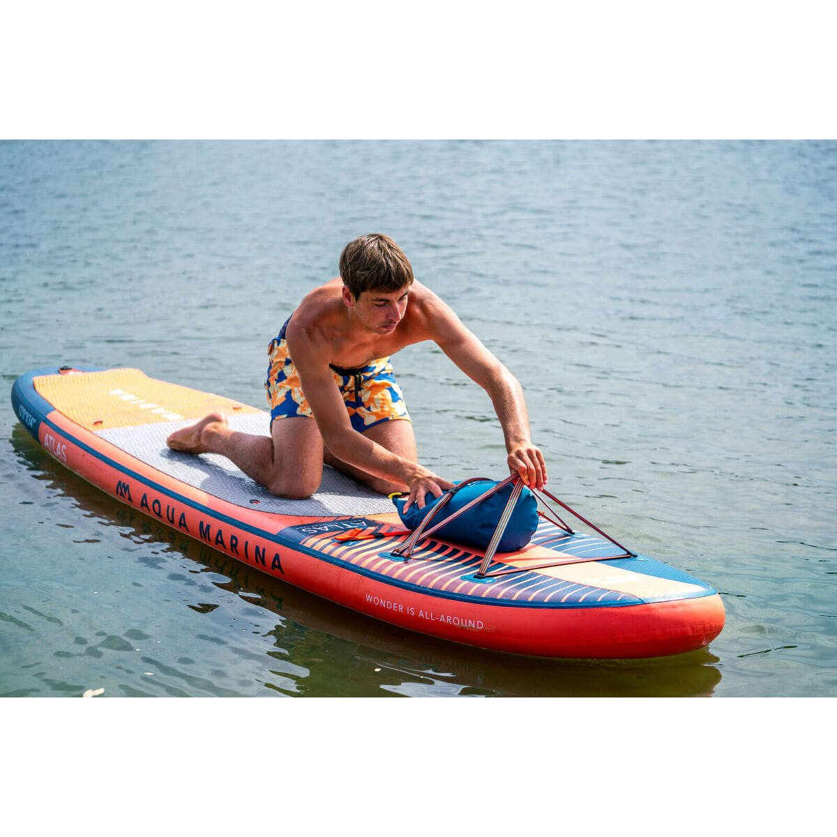 Aqua Marina Atlas Sky Glider Advanced All Around iSUP Stand Up Paddleboard With Hybrid Paddle