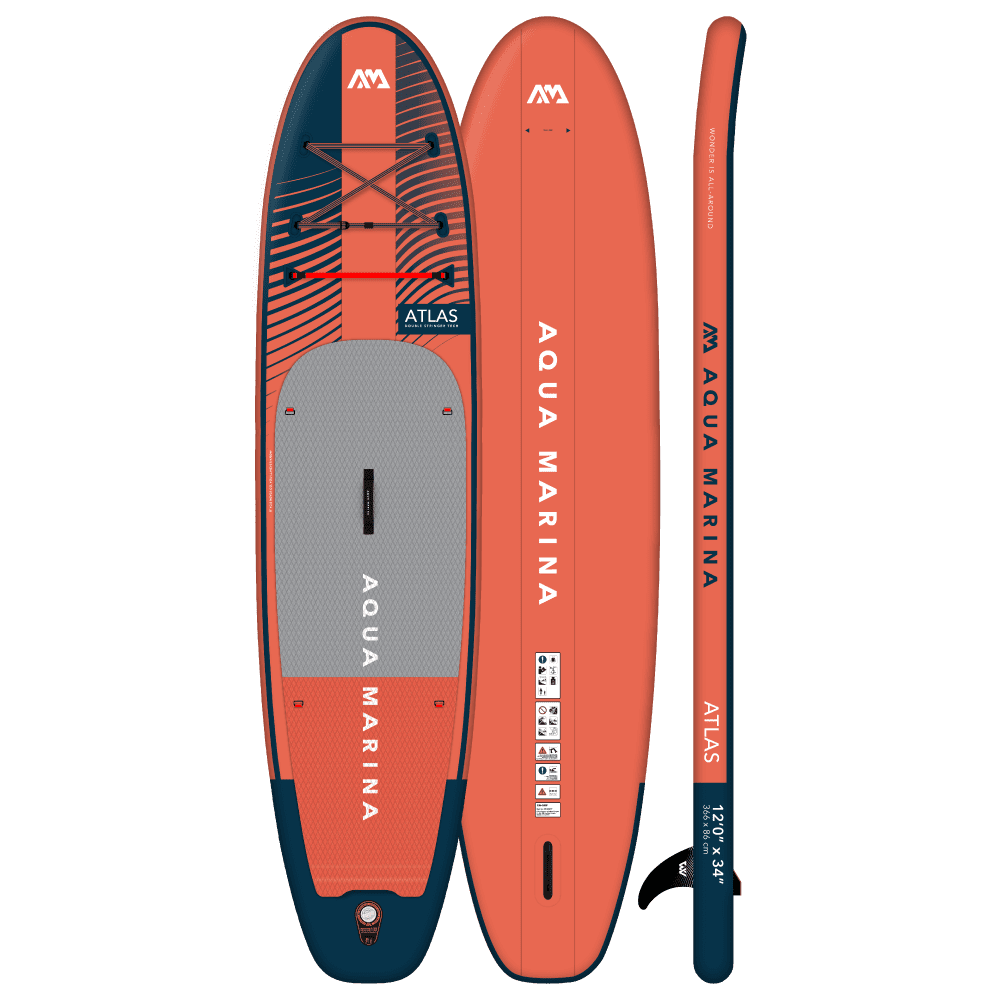 Aqua Marina Atlas Sky Glider Advanced All Around iSUP Stand Up Paddleboard With Hybrid Paddle