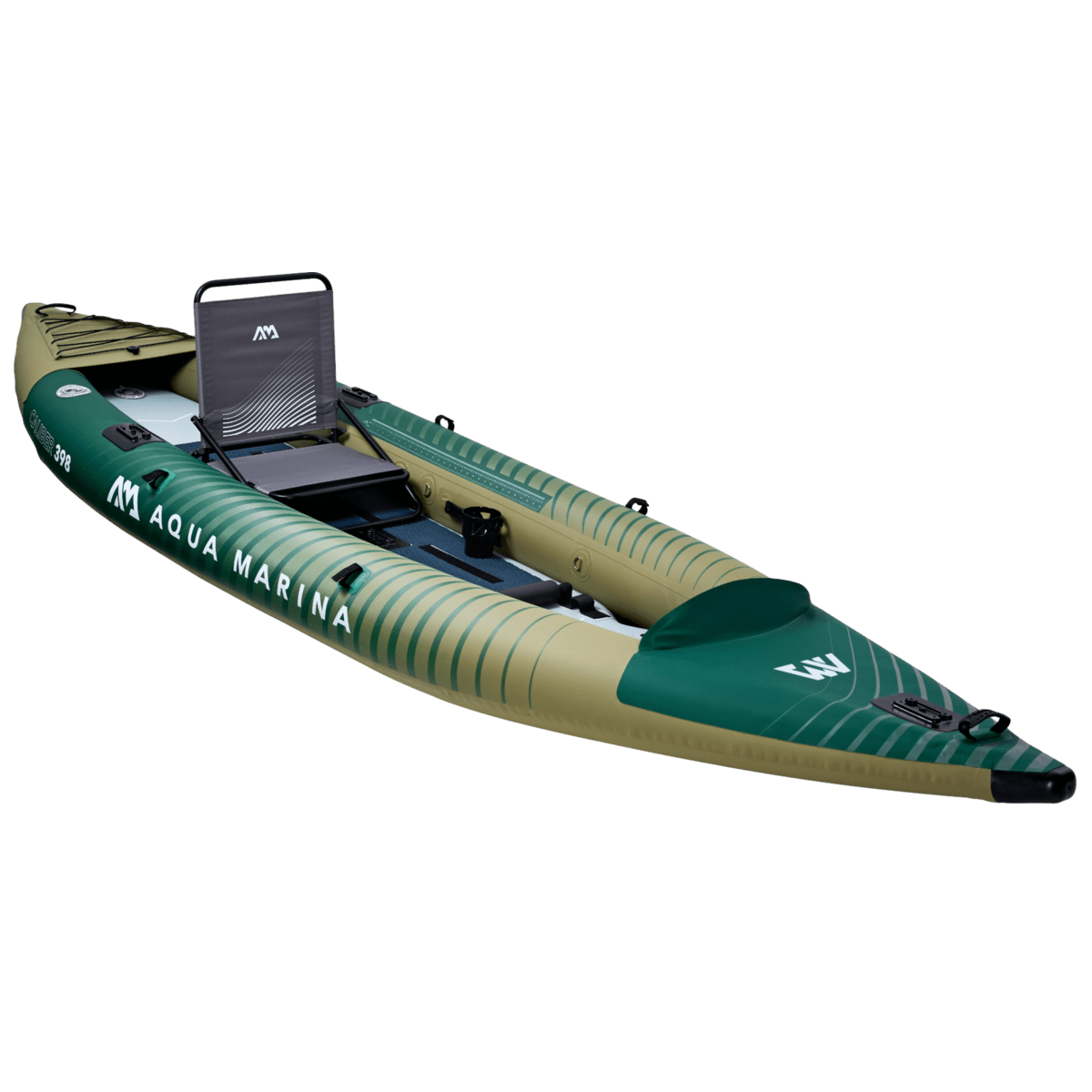 Aqua Marina Caliber Angling 1 Person Inflatable Kayak With Foldable Fishing Seat (paddle excluded)