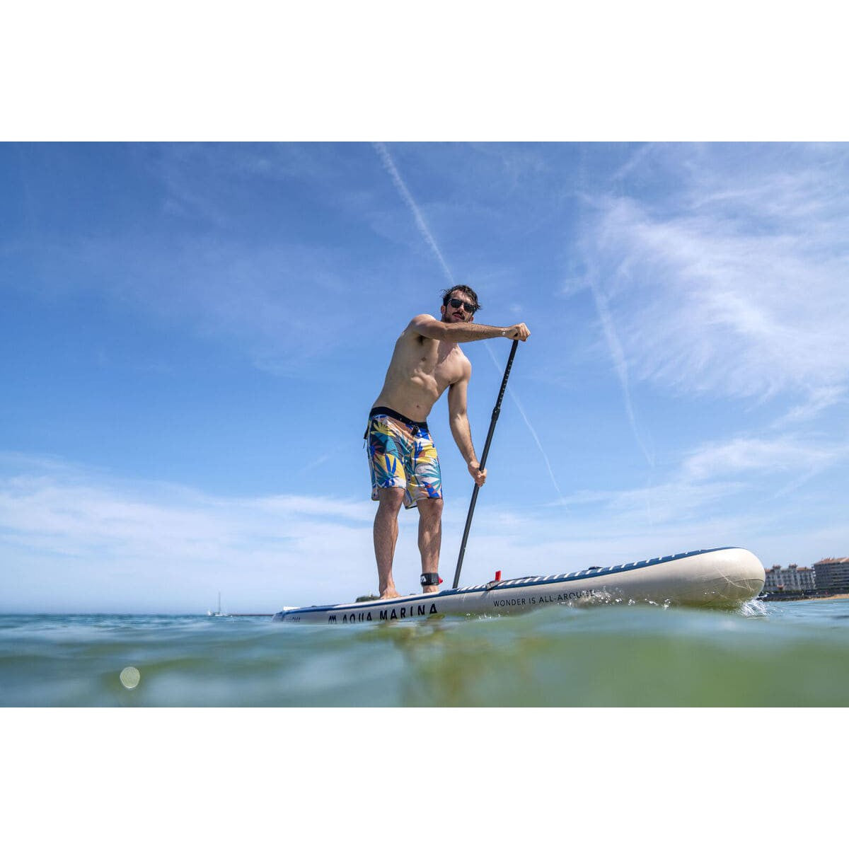 Aqua Marina Magma Earth Wave Advanced All Around iSUP Stand Up Paddleboard With Hybrid Paddle