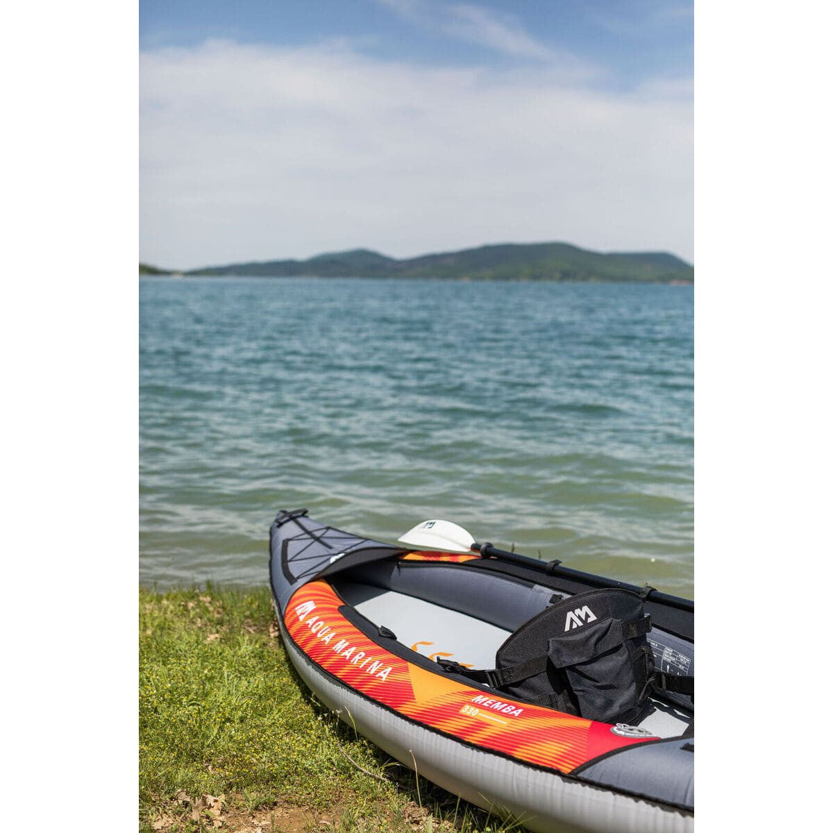 Aqua Marina Memba-330 Touring 1 Person Inflatable Kayak With Paddle