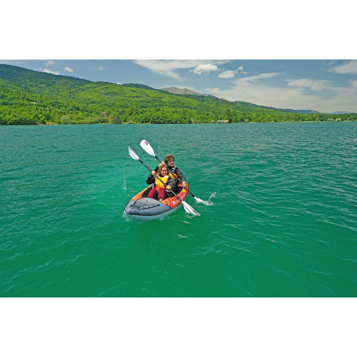 Aqua Marina Memba-390 Touring 2 Person Inflatable Kayak With Paddles