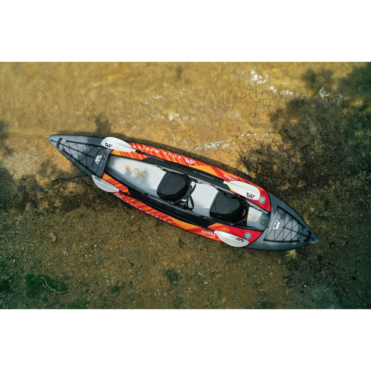 Aqua Marina Memba-390 Touring 2 Person Inflatable Kayak With Paddles