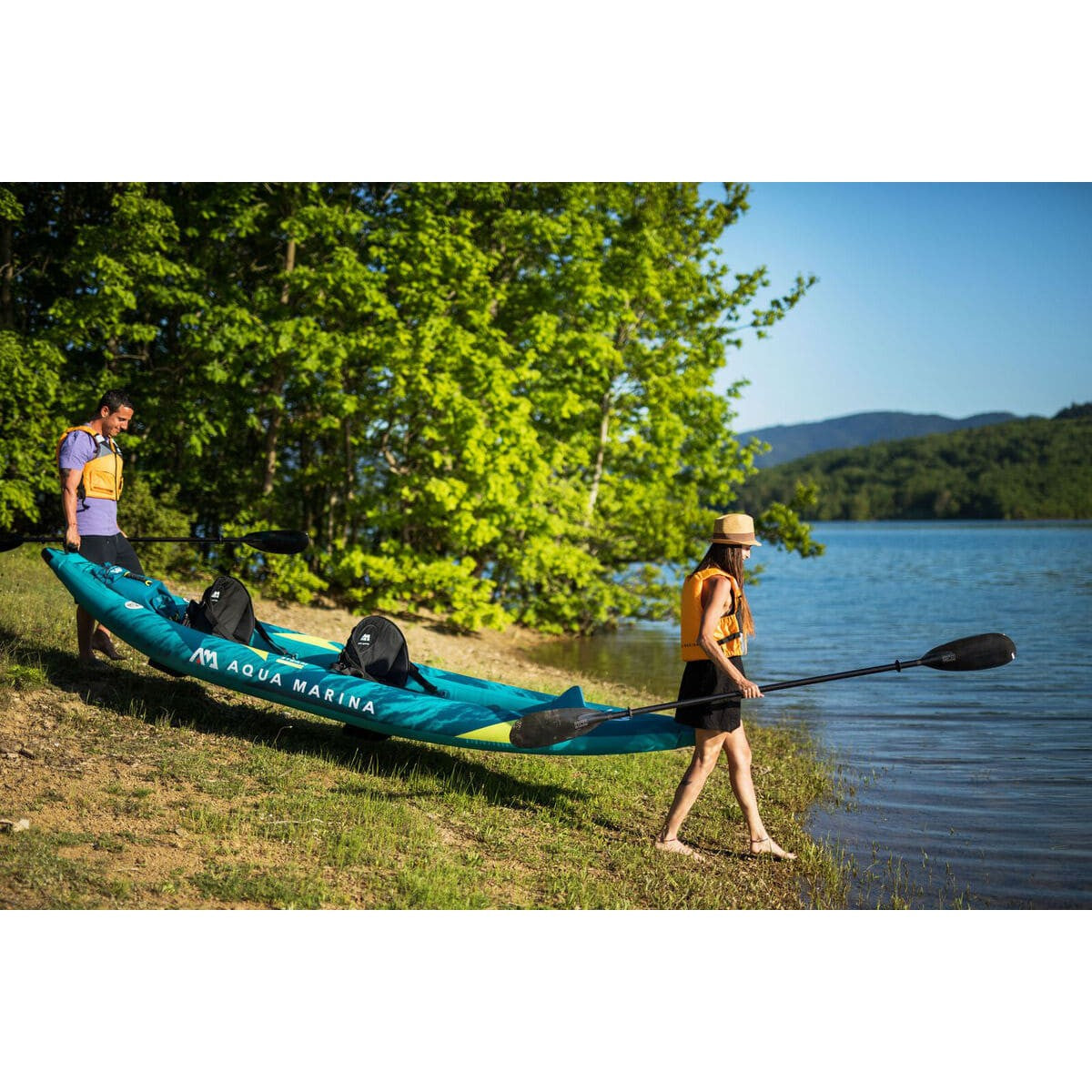 Aqua Marina Steam 412 Versatile / Whitewater 2 Person Inflatable Kayak