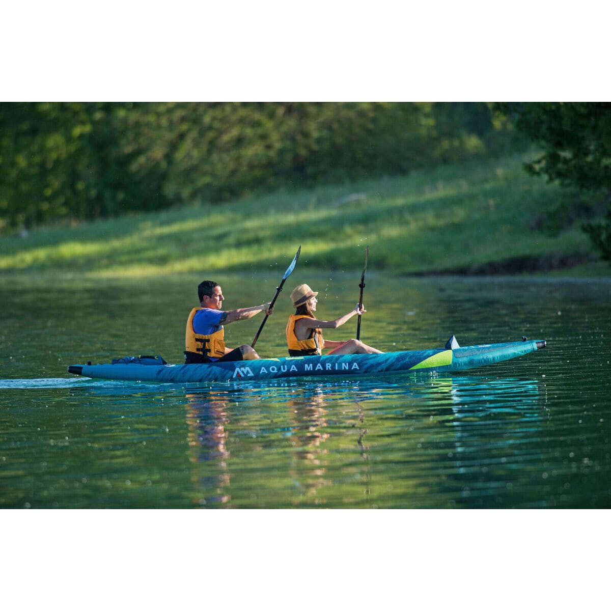 Aqua Marina Steam 412 Versatile / Whitewater 2 Person Inflatable Kayak