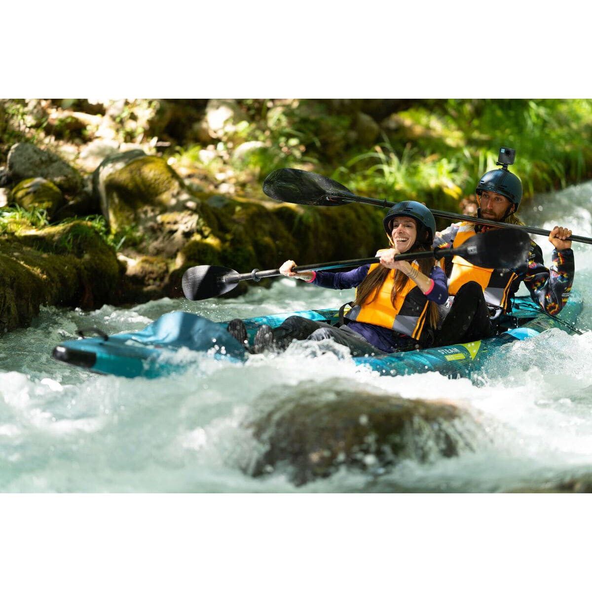 Aqua Marina Steam 412 Versatile / Whitewater 2 Person Inflatable Kayak