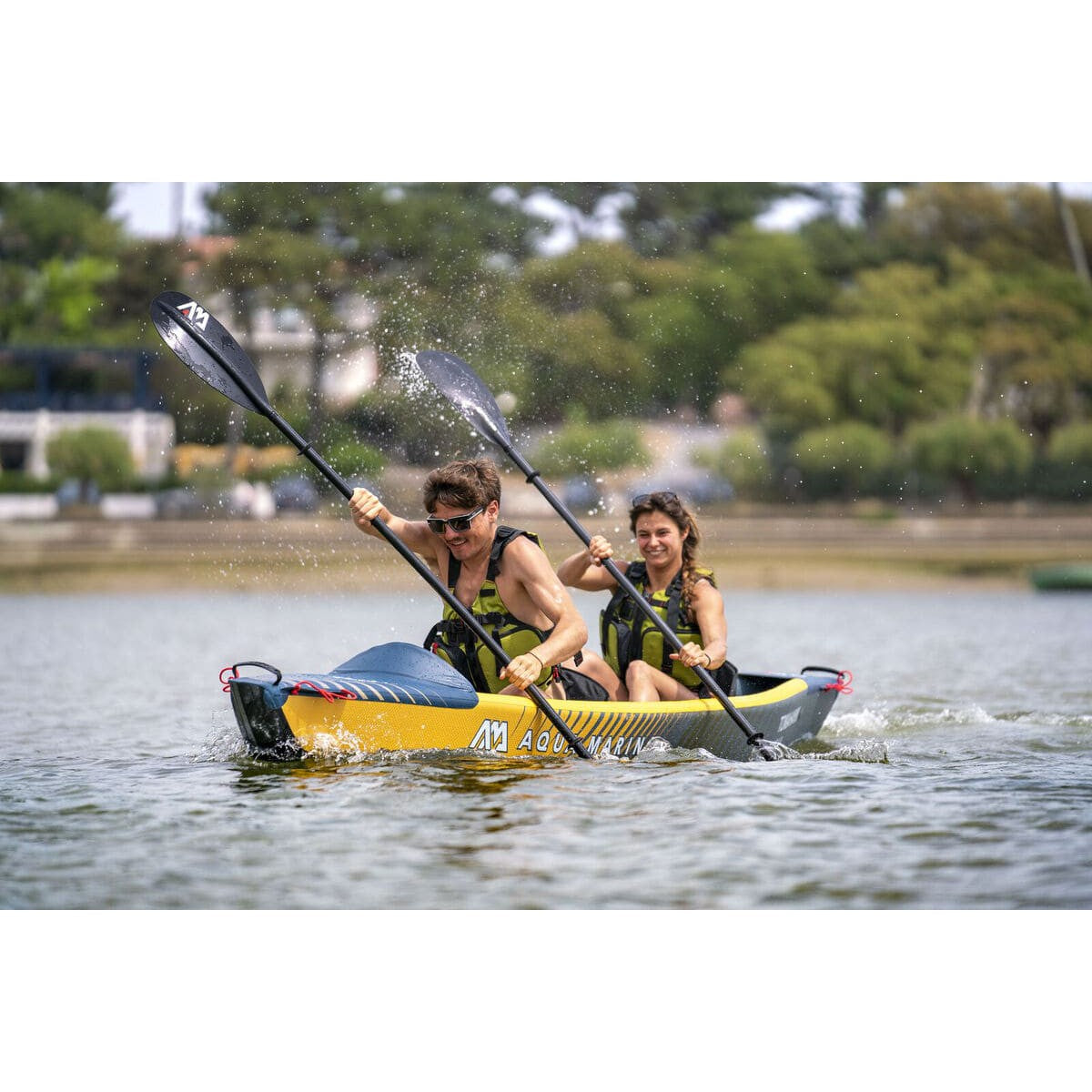 Aqua Marina Tomahawk AIR-K 440 High Pressure Speed 2 Person Inflatable Kayak(paddle excluded)