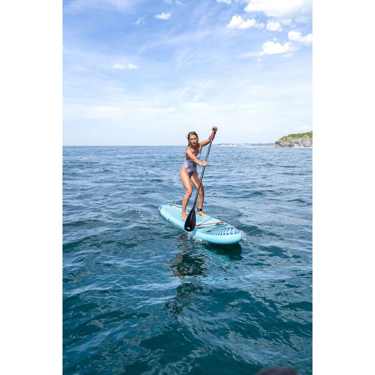 Aqua Marina Vapor Aqua Splash All Around iSUP Stand Up Paddleboard With SPORTS III Paddle