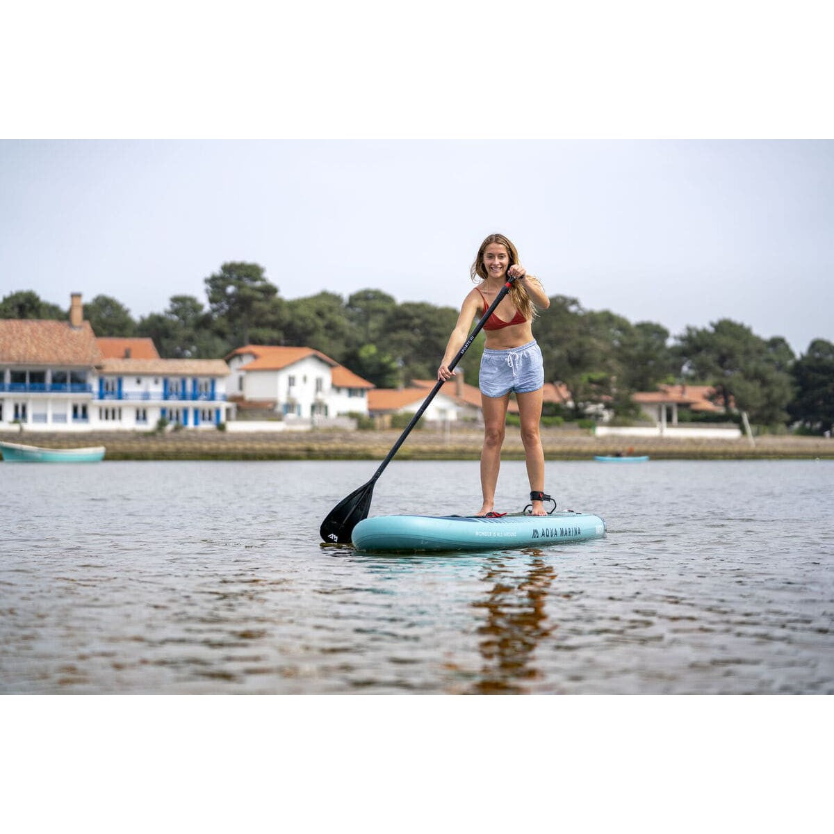 Aqua Marina Vapor Aqua Splash All Around iSUP Stand Up Paddleboard With SPORTS III Paddle