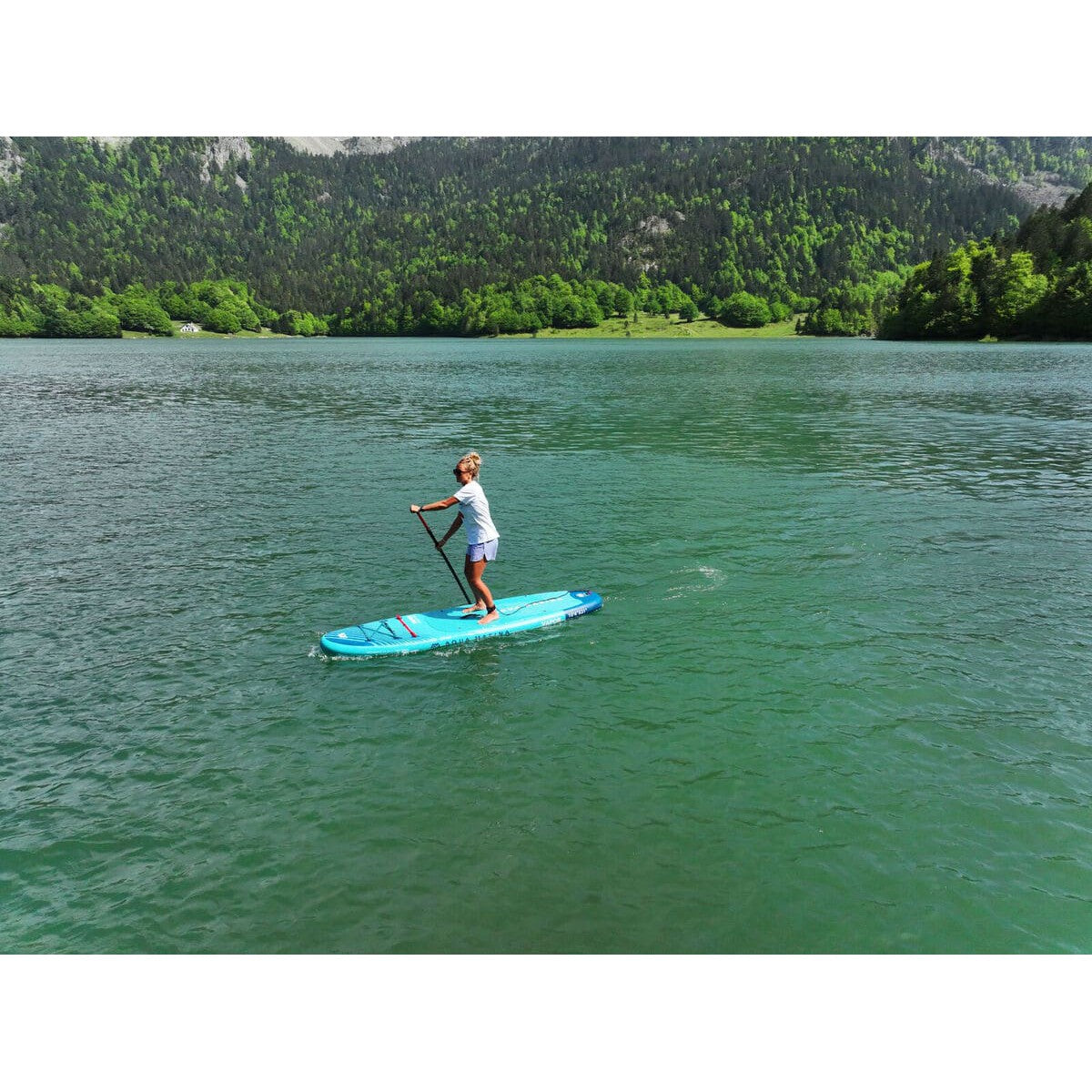 Aqua Marina Vapor Aqua Splash All Around iSUP Stand Up Paddleboard With SPORTS III Paddle