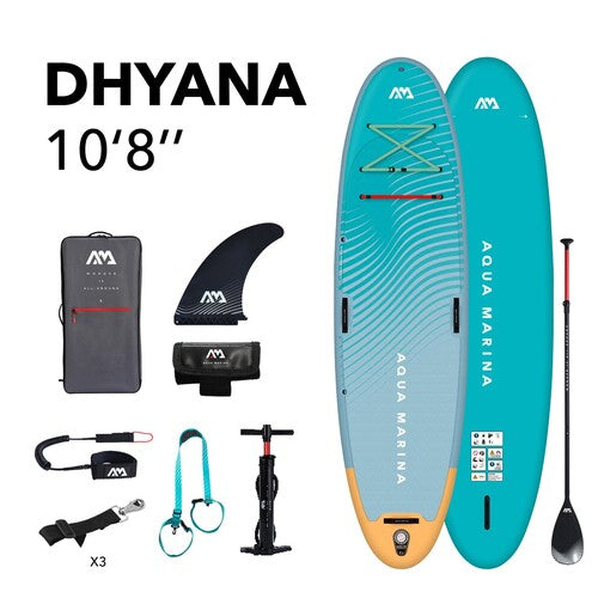 Aqua Marina Dhyana Fitness Yoga 10' 8" iSUP Stand Up Paddle Board