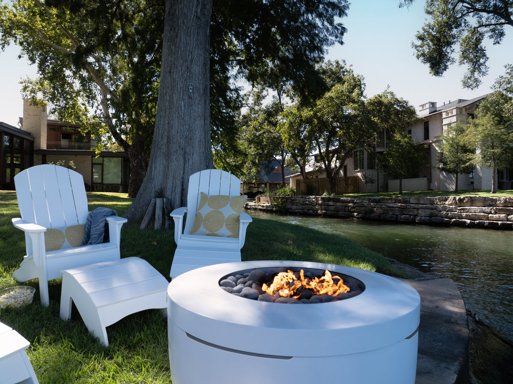 Ledge Lounger Halo Firepit