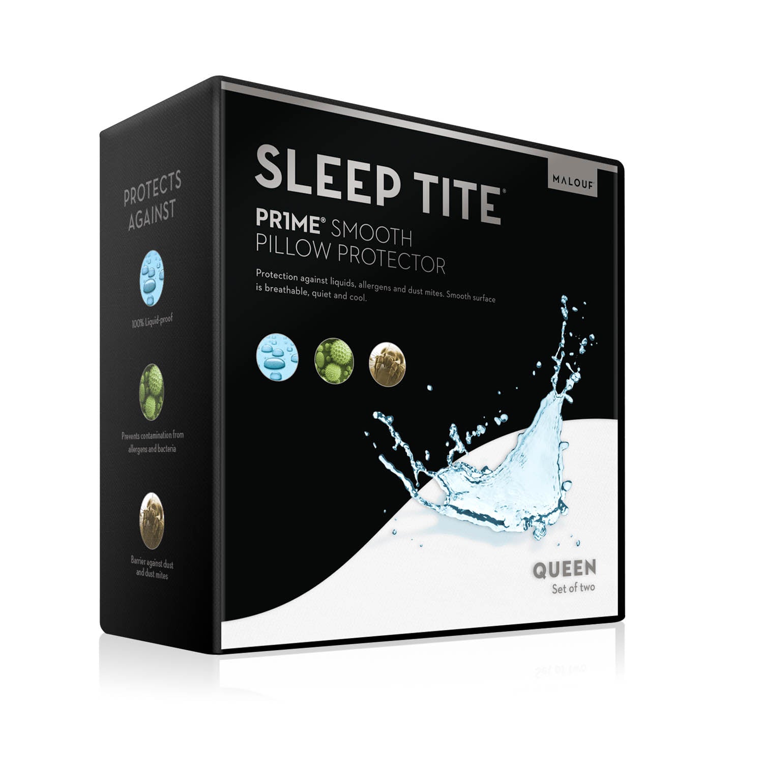 Malouf PR1ME® Tite Smooth Pillow Protector-Purely Relaxation