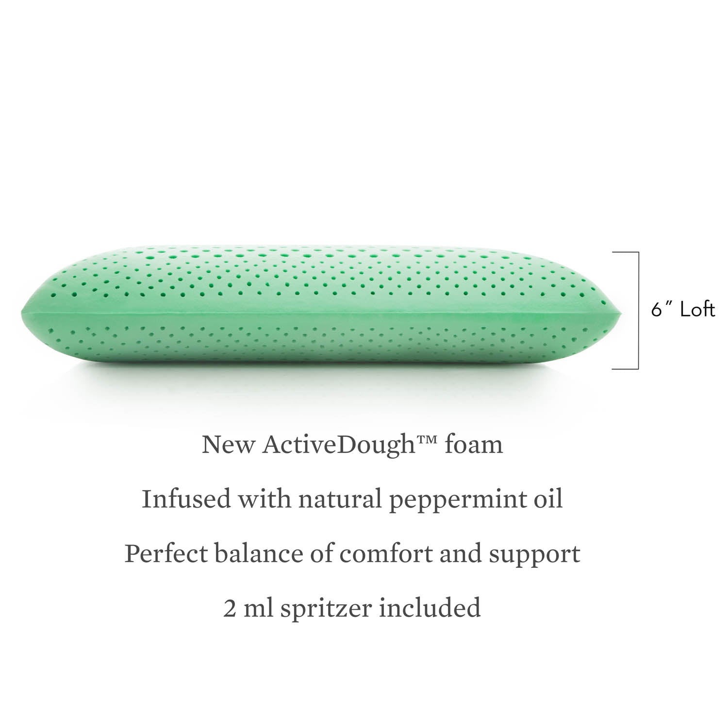 Malouf Zoned ActiveDough™ + Peppermint Pillow-Purely Relaxation
