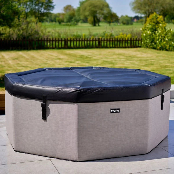 Wave Spas Como Octagon 6 Person Eco Foam Hot Tub With Built-In Integrated Heater-Purely Relaxation