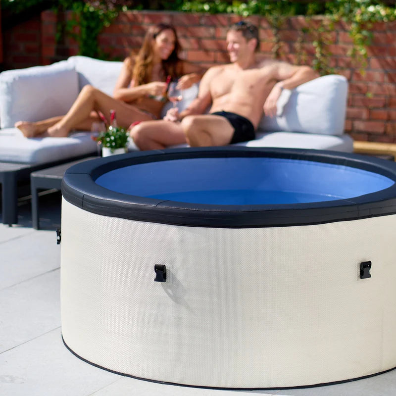 Wave Spas Tahoe Round 4 or 6 Person Eco Foam Hot Tub With Built-In Integrated Heater-Purely Relaxation