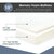 PayLessHere 10 Inch Queen Gel Memory Foam Mattress Fiberglass Free/CertiPUR-US Certified/Bed-in-a-Box/Cool Sleep & Comfy Support
