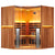 Clearlight Sanctuary™ C 4 Person Full Spectrum Infrared Corner Sauna - Purely Relaxation