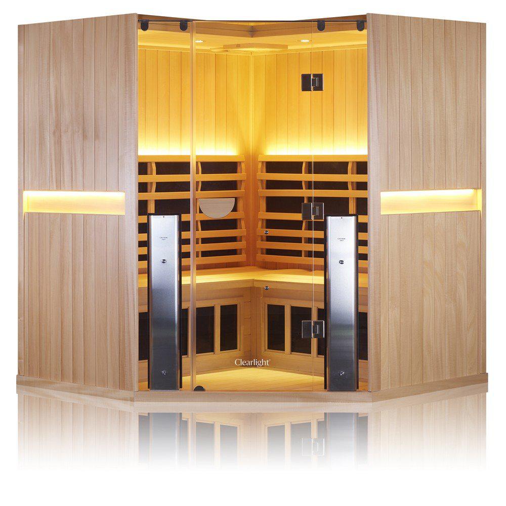 Clearlight Sanctuary™ C 4 Person Full Spectrum Infrared Corner Sauna - Purely Relaxation