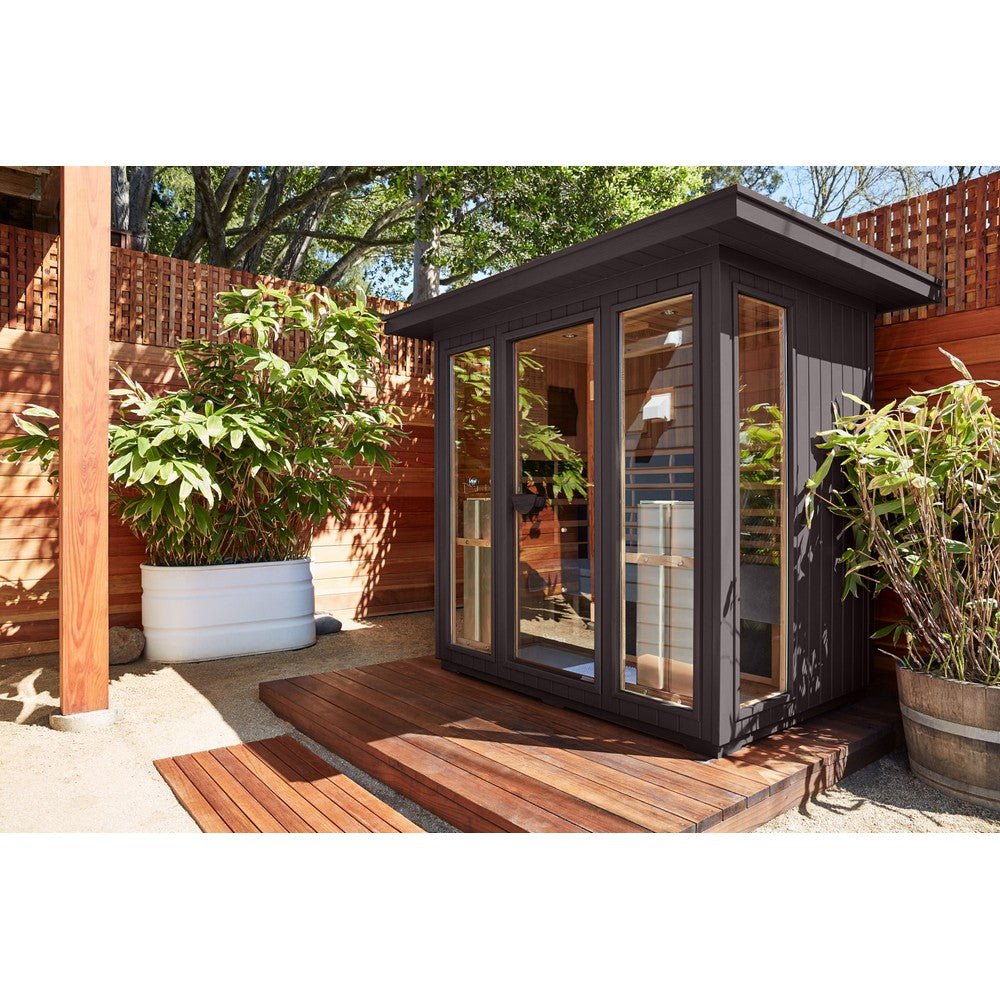 Clearlight Sanctuary™ Outdoor 5 Five Person Full Spectrum Infrared Sauna - Purely Relaxation