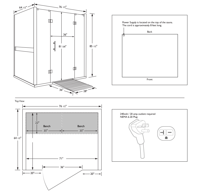 Clearlight Sanctuary™ Retreat 4 Person ADA Compliant Infrared Sauna - Purely Relaxation