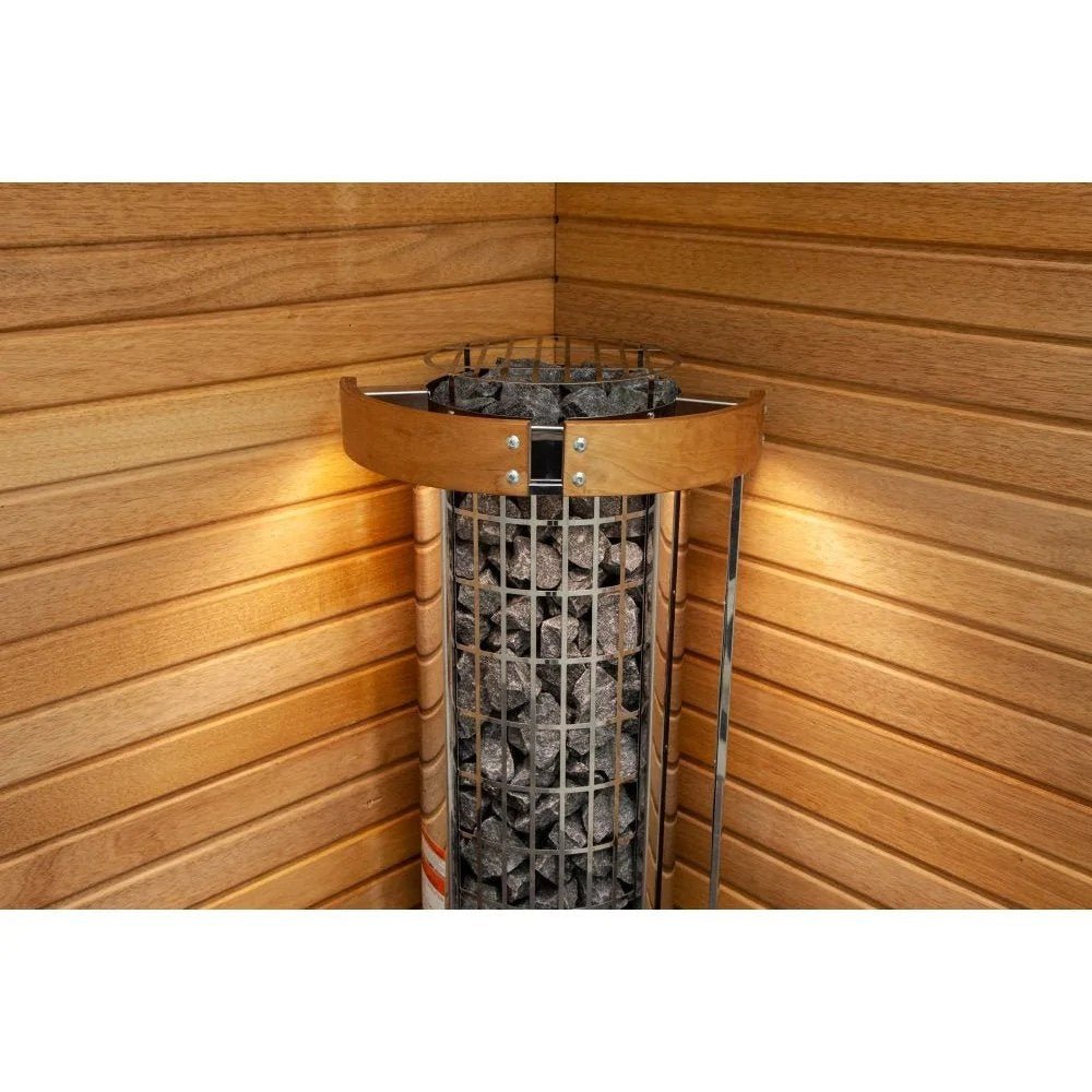 Harvia Cilindro Half Series Stainless Steel Sauna Heater with Built-In  Timer & Temperature Controls