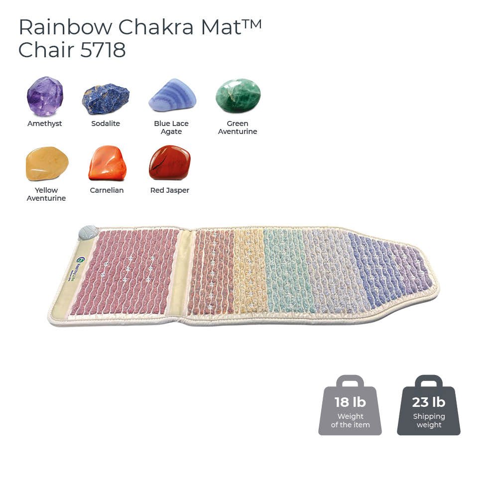 HealthyLine Rainbow Chakra Mat™ Chair 5718 Firm - Photon PEMF InframMat Pro®