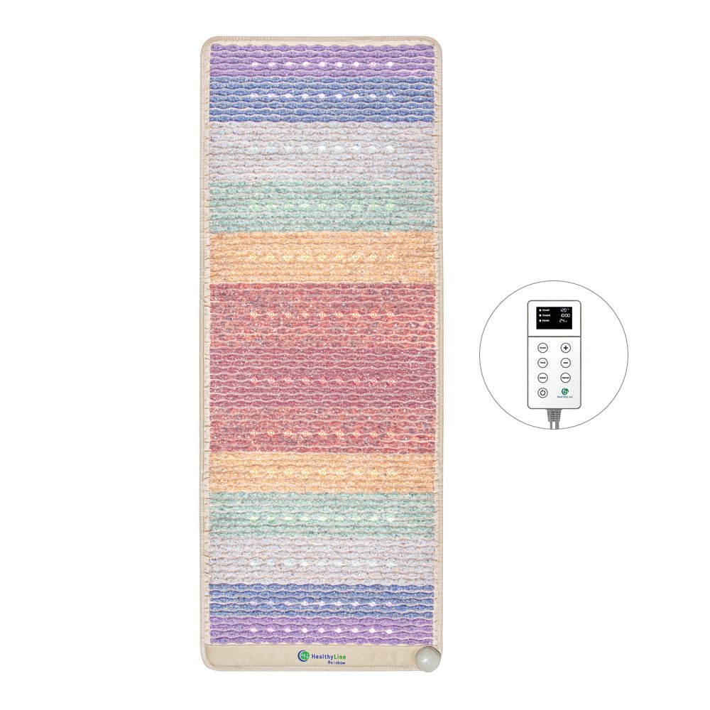 HealthyLine Rainbow Chakra Mat™ Large 7428 Firm - PEMF Inframat Pro® Third Edition - Purely Relaxation