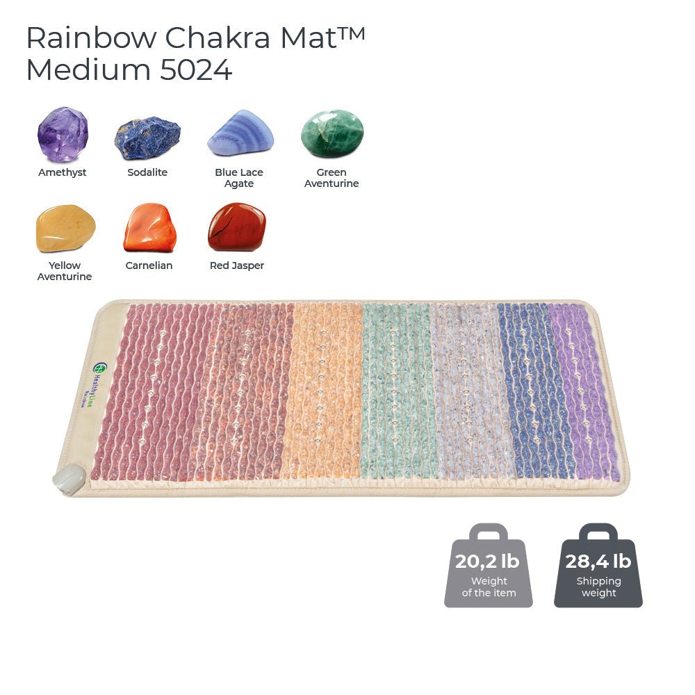 HealthyLine Rainbow Chakra Mat™ Medium 5024 Firm - Photon PEMF Inframat Pro® 3rd Edition - Purely Relaxation